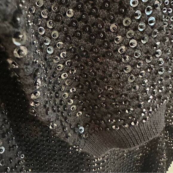 Marc By Marc Jacobs | XS | black open weave knit sequin Sweater - Picture 10 of 12